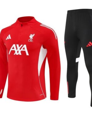 25/26 Liverpool Training Red Kids Size Tracksuit from FootballPrestige.com - Premium Football Kits