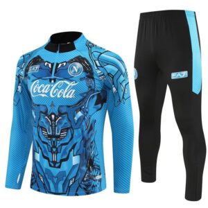 25/26 Napoli Training Blue Tracksuit from FootballPrestige.com - Premium Football Kits