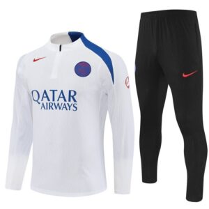 25/26 PSG Training White Tracksuit from FootballPrestige.com - Premium Football Kits