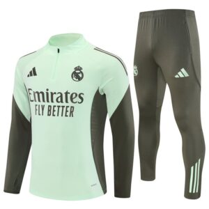 25/26 Real Madrid Training Lime Green Tracksuit from FootballPrestige.com - Premium Football Kits
