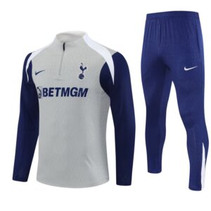25/26 Tottenham Training Grey Kids Size Tracksuit from FootballPrestige.com - Premium Football Kits