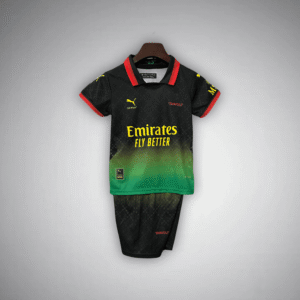 AC Milan x Off - White "Diavoli" Premium Kids Size Kit from FootballPrestige.com - Premium Football Kits