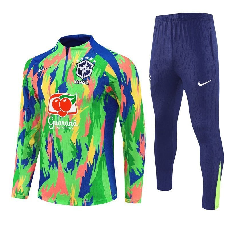 Brazil "Tropical Inferno" Premium Tracksuit from FootballPrestige.com - Premium Football Kits