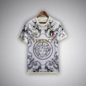 Italy "Versace" Premium White Kit from FootballPrestige.com - Premium Football Kits