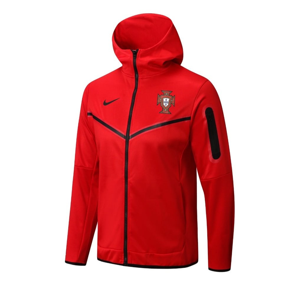 Portugal Red Tracksuit Premium from FootballPrestige.com - Premium Football Kits