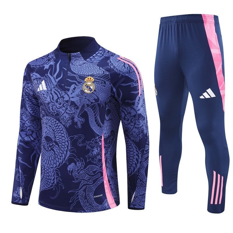 Real Madrid "Celestial Midnight" Premium Kids Size Tracksuit from FootballPrestige.com - Premium Football Kits