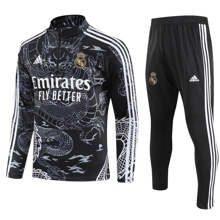 Real Madrid "Dragón Negro" Premium Tracksuit from FootballPrestige.com - Premium Football Kits